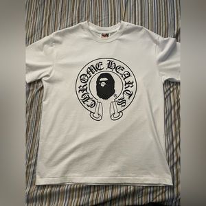 chrome hearts x bape tee